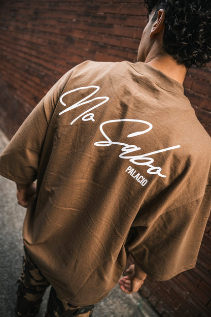 No Sabo - Oversized Latte T-Shirt
