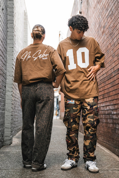 No Sabo - Oversized Latte T-Shirt