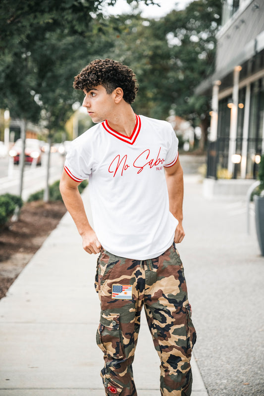 No Sabo - White/Red Jersey