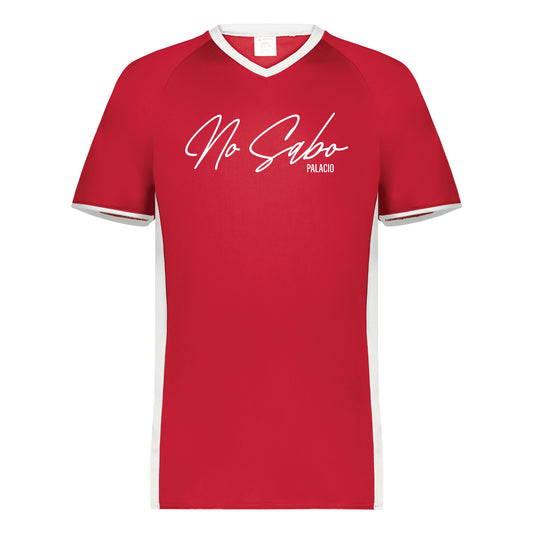 No Sabo - Red/White V-Neck Jersey